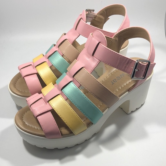 Koi Footwear platform sandals, size 38 - Picture 3 of 4